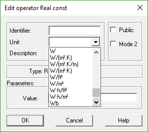 Unit configuration in Function Block Editor v. 1.8