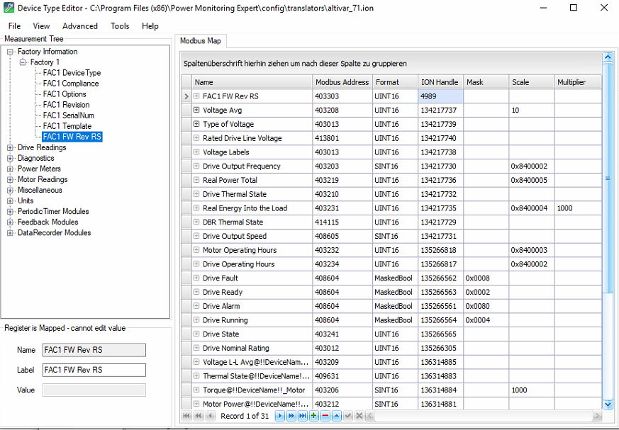 ATV 71 Fail to read values via Modbus RTU - Schneider Electric Community